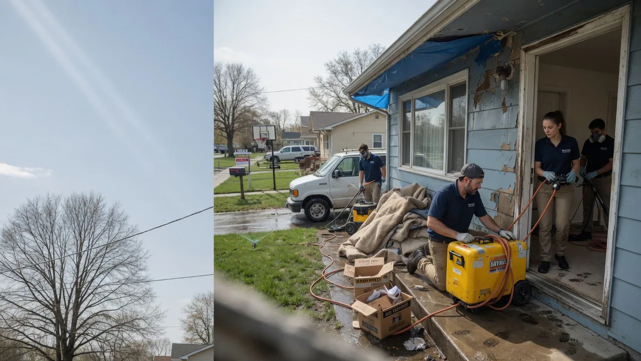 Basement Flood Cleanup in Greenville, IL near me